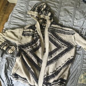 Free people Hooded Knit Cardigan